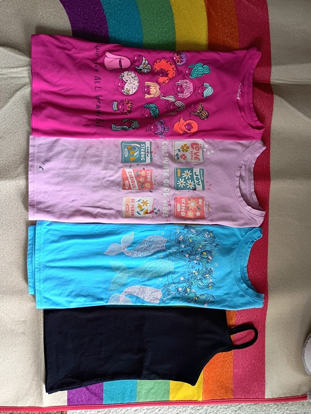 4pk Cat & Jack M 7/8 Tops Bundle